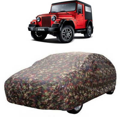 AASDEE Car Cover For Mahindra Thar (Without Mirror Pockets)(Multicolor)