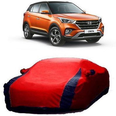 AAMANG Car Cover For Hyundai Creta (With Mirror Pockets)(Red)