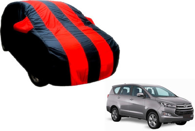 Flipkart SmartBuy Car Cover For Toyota Innova Crysta (With Mirror Pockets)(Black, Red)