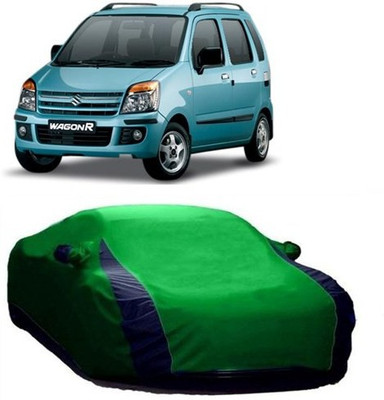 AAMANG Car Cover For Maruti Suzuki WagonR (With Mirror Pockets)(Green)