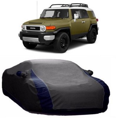 HDSERVICES Car Cover For Toyota Cruiser (With Mirror Pockets)(Grey)