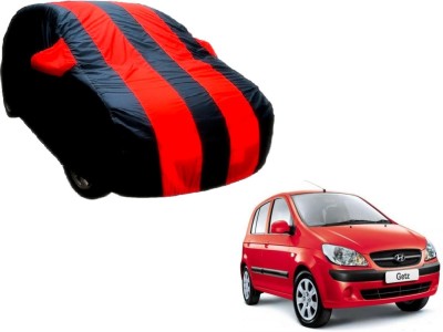 Flipkart SmartBuy Car Cover For Hyundai Getz (With Mirror Pockets)(Black, Red)