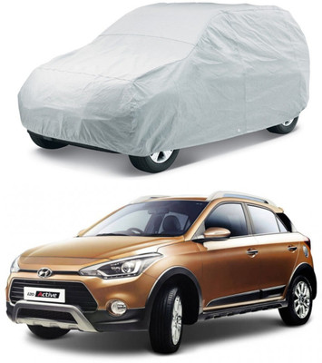AutoRetail Car Cover For Hyundai Elite i20 (Without Mirror Pockets)(Silver)