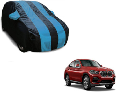 Flipkart SmartBuy Car Cover For BMW X4 (With Mirror Pockets)(Black, Blue)