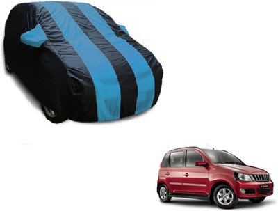 Flipkart SmartBuy Car Cover For Mahindra Quanto (With Mirror Pockets)(Black, Blue)