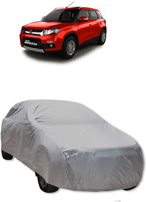 Samspares Car Cover For Maruti Suzuki Vitara Brezza (With Mirror Pockets)(Grey)