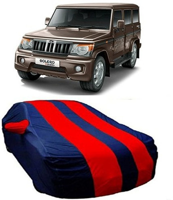 TheProtect Car Cover For Mahindra Bolero (With Mirror Pockets)(Red)