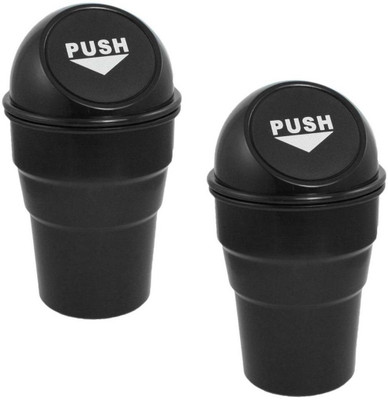 WIB New Combo Home Office Mini Trash Garbage Dust Rubbish Bin Plastic Dustbin(Multicolor, Pack of 2)
