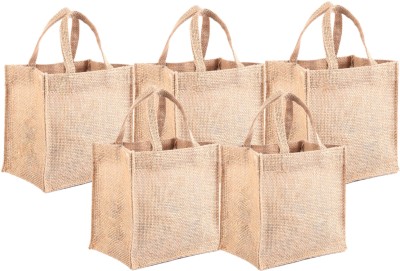 Earthbags Eco friendly jute gift bags Cosmetic Bag(Pack of 5)