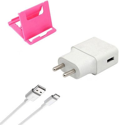 DAKRON Wall Charger Accessory Combo for Samsung Galaxy A20(White)