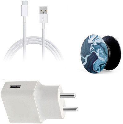 DAKRON Wall Charger Accessory Combo for OPPO R17(White)
