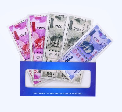 Motilal and Sons Jewellers Guaranteed 999 Pure Silver Combo Silver Combo Notes