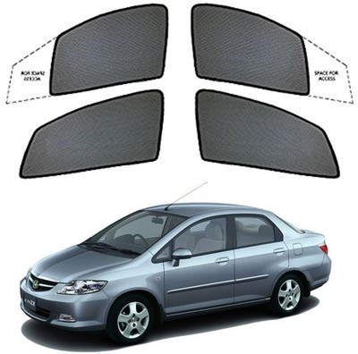 Magnetic Rear Window Sun Shade For Honda City ZX(Black)