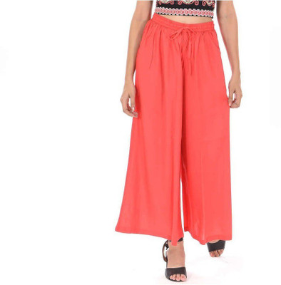 Skandas Trendz Flared Women Pink Trousers