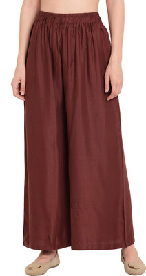 TAG-7 Flared Women Brown Trousers