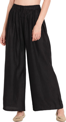 TAG-7 Flared Women Black Trousers