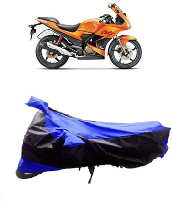 TGP GROUP Waterproof Two Wheeler Cover for Hero(Karizma ZMR, Black, Blue)