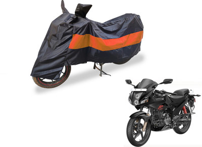 Auto Hub Two Wheeler Cover for Hero(Karizma, Black, Orange)