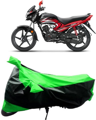 BIKECOVER Two Wheeler Cover for Honda(Dream Yuga, Green, Black)