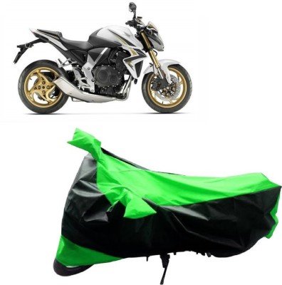 MMSSTAR Waterproof Two Wheeler Cover for Honda(CB 1000R, Green, Black)