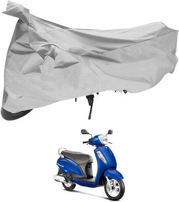 dhcreation Two Wheeler Cover for Suzuki(Access, Silver)