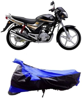 TGP GROUP Waterproof Two Wheeler Cover for Yamaha(Libero, Black, Blue)