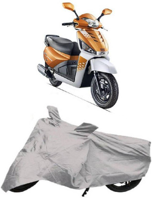 COVERPLANET Waterproof Two Wheeler Cover for Mahindra(Flyte, Silver)