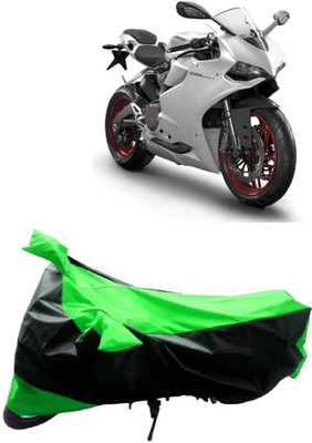MMSSTAR Waterproof Two Wheeler Cover for Ducati(899 Panigale, Green, Black)