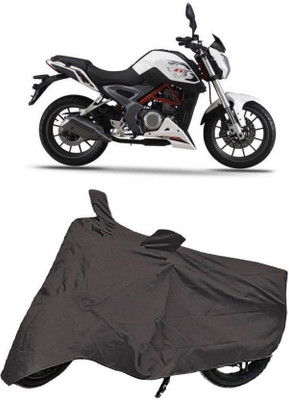 TGP GROUP Waterproof Two Wheeler Cover for DSK Benelli(TNT 25, Grey)