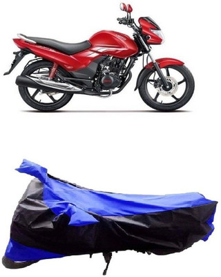 TGP GROUP Waterproof Two Wheeler Cover for Hero(Achiever, Black, Blue)
