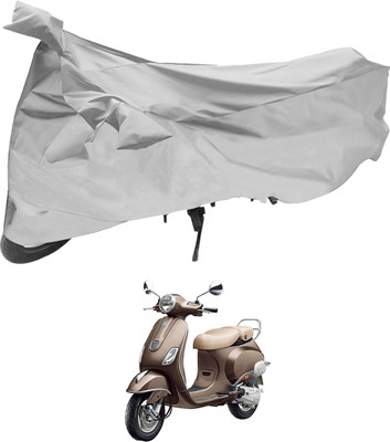 zedaan Waterproof Two Wheeler Cover for Piaggio(Vespa, Silver)