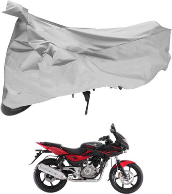 TGP GROUP Waterproof Two Wheeler Cover for Bajaj(Pulsar 220 DTS-i, Silver)