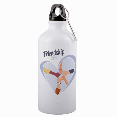 COLOR YARD 600 ml Aluminium Sipper(Pack of 1, White)