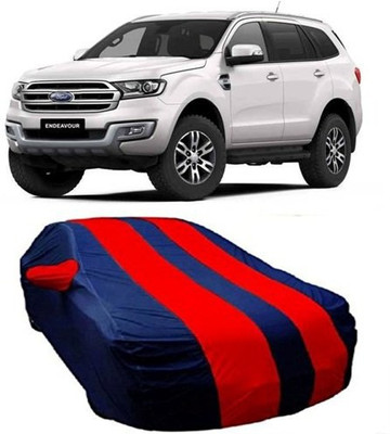 SnehaSales Car Cover For Ford Endeavour (With Mirror Pockets)(Red)