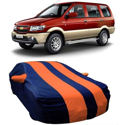AAMANG Car Cover For Chevrolet Tavera (With Mirror Pockets)(Orange)