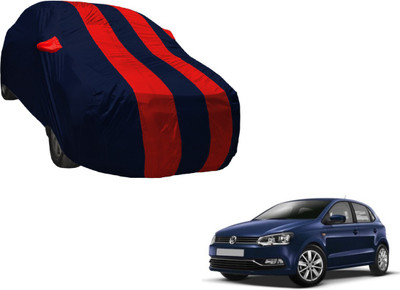 Auto Hub Car Cover For Volkswagen Polo (With Mirror Pockets)(Multicolor)