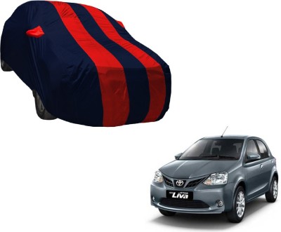 Auto Hub Car Cover For Toyota Etios Liva (With Mirror Pockets)(Multicolor)