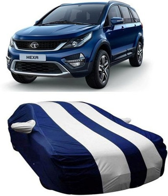 HDSERVICES Car Cover For Tata Hexa (With Mirror Pockets)(White)