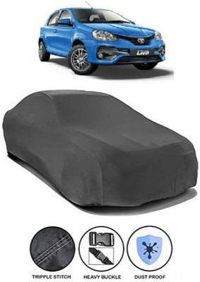 MOTORMART Car Cover For Toyota Etios (Without Mirror Pockets)(Grey)