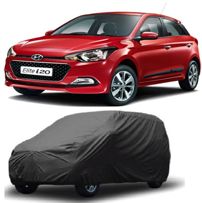 SHT Car Cover For Hyundai Elite i20 (Without Mirror Pockets)(Grey)