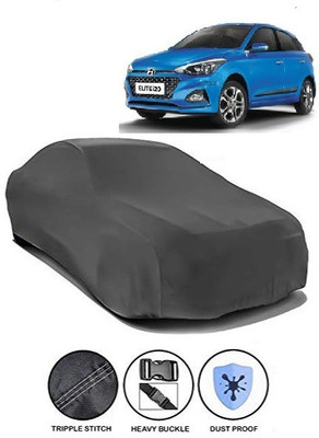 MOTORMART Car Cover For Hyundai Elite i20 (Without Mirror Pockets)(Grey)