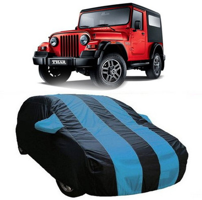AASDEE Car Cover For Mahindra Thar (With Mirror Pockets)(Blue)