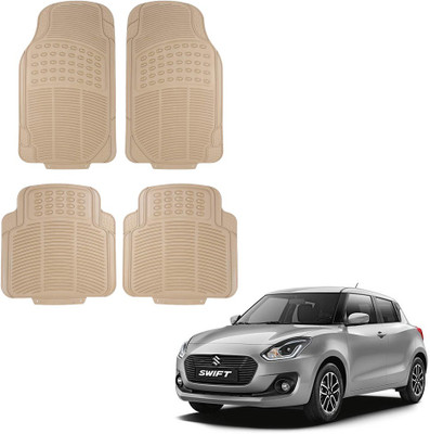 Oshotto Rubber Standard Mat For  Maruti Suzuki Swift(Beige)