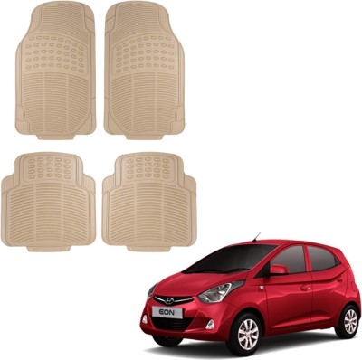 Oshotto Rubber Standard Mat For  Hyundai Eon(Beige)