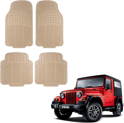 Oshotto Rubber Standard Mat For  Mahindra Thar(Beige)