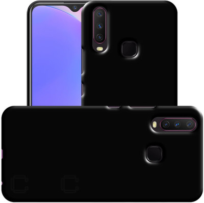 CASE CREATION Back Cover for Vivo Y15 (6.35-inch) 2019(Black, Shock Proof, Pack of: 1)