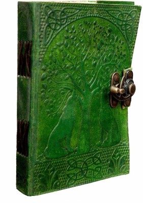 Pranjals House Ethnic Design With Lock Regular Diary Unruled 150 Pages(Green)