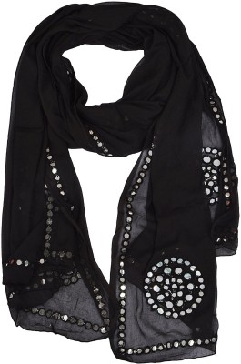 WHITEHEAVEN Chiffon Embellished Women Dupatta