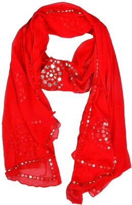 WHITEHEAVEN Chiffon Embellished Women Dupatta