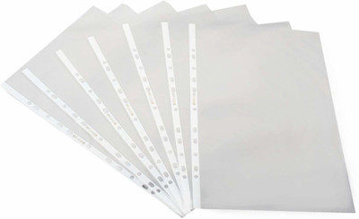 JSM Plastic Clear Sheet Protector/Transparent Folder Leafs, Document Leafs(Set Of 200, Clear)